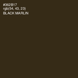 #362B17 - Black Marlin Color Image